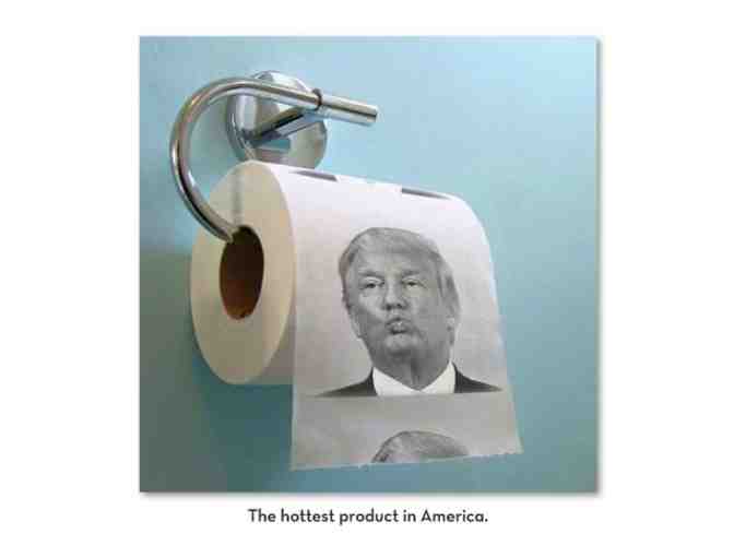 Donald Trump Toilet Paper - Dump with Trump! 3 Rolls - Photo 1