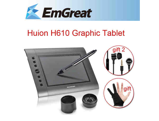 10x6.25" 2048 Levels Art Graphics Drawing Tablet Digital Tablets PRO Board Pad Grafica Tab - Photo 1