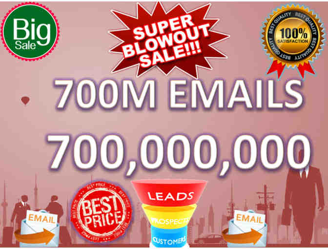 700 MILLION Premium Worldwide Email Database - Photo 1