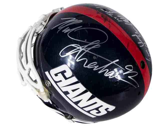 1998 Michael Strahan Game Used And Signed New York Giants Helmet (Strahan LOA & Resolution - Photo 1