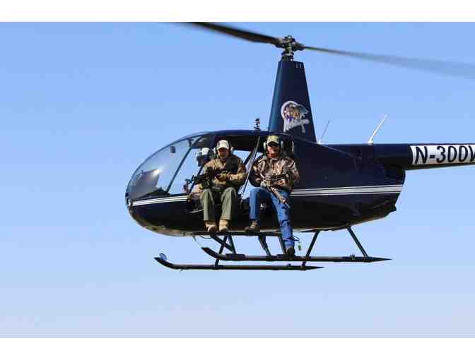 HeliBacon Helicopter Hog Hunt 4 people helicopter hog hunt, including 2 nights of lodging