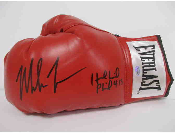 Mike Tyson Evander Holyfield Autographed Glove - Photo 1