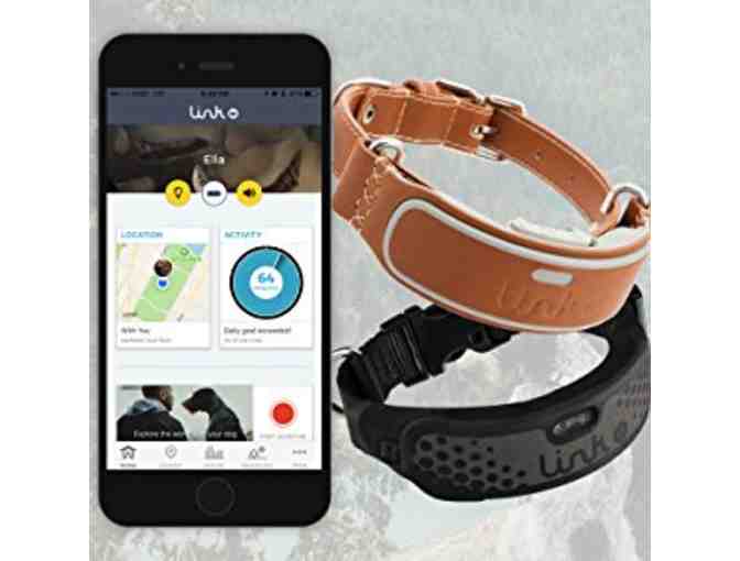 Link AKC Smart Dog Collar with GPS Tracker & Activity Monitor (Leather or Sport)