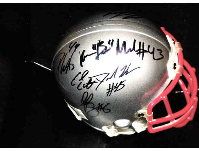 2007 Senior Bowl LB signed helmet - Photo 1