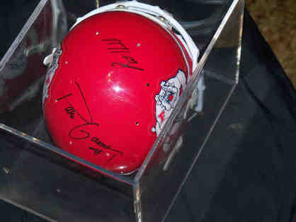 RB Paris Gaines and Coach Pat Hill autograph