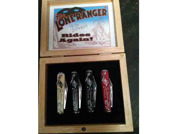 Set of 4 Lone Ranger Pocket Knives