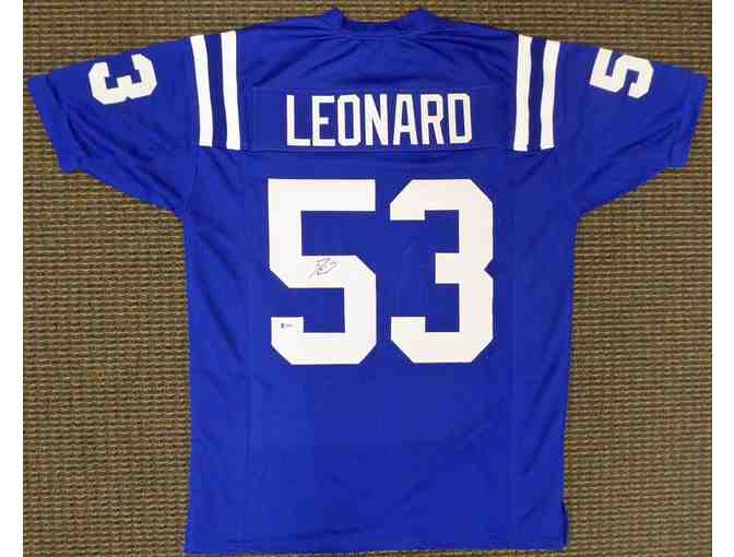 Indianapolis Colts Darius Leonard Autographed Blue Jersey