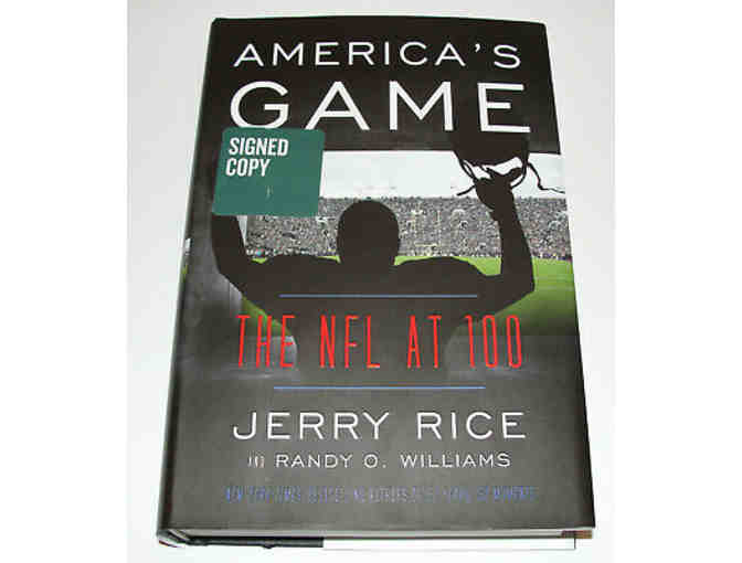 America's Game: The NFL at 100 By Jerry Rice AUTOGRAPHED HARDCOVER BOOKPLATED EDITION