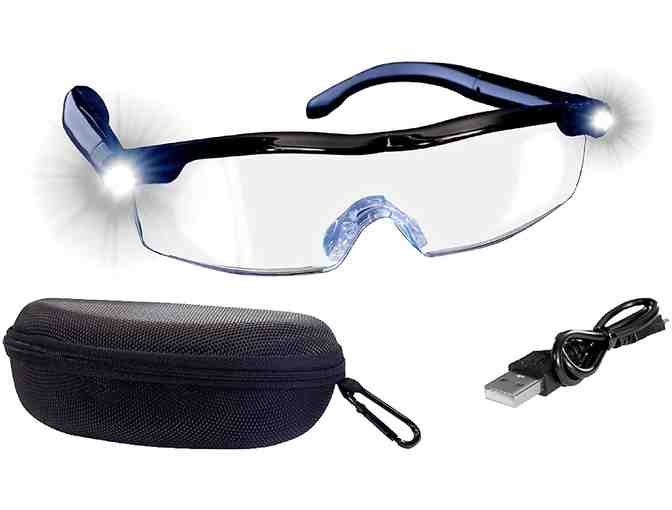 Mighty Sight Magnifying Glasses with Rechargeable LED light & free carrying  case