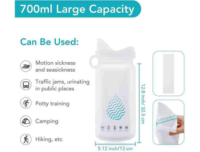 16 Pieces Disposable Urine Bags Portable Camping Pee Bags Emergency Urination Toilet Vomit