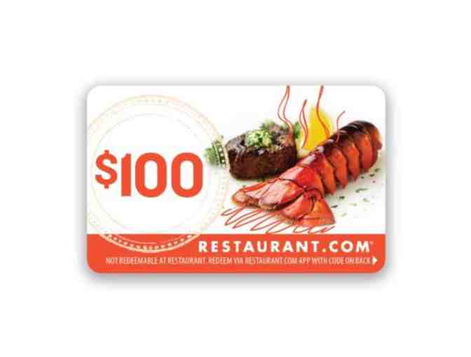 Restaurant.com $100 Gift Card - Purchase gift cards for use when things return to normal - Photo 1