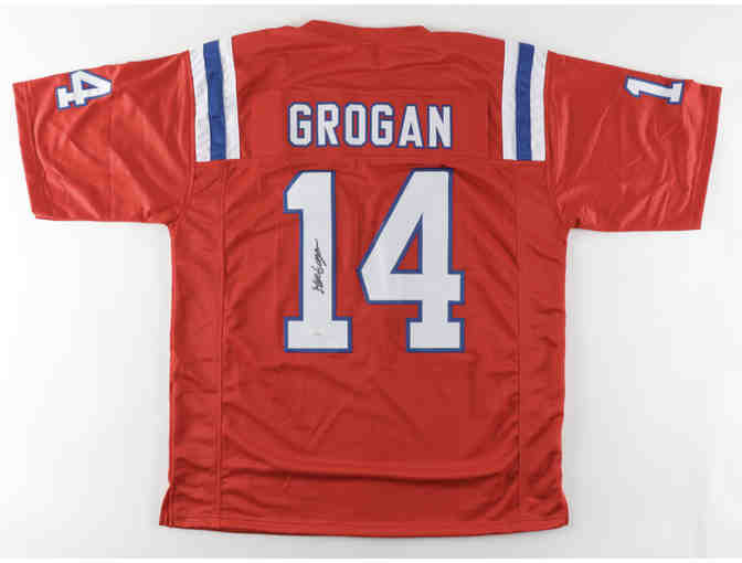 Steve Grogan Signed Jersey - Patriots