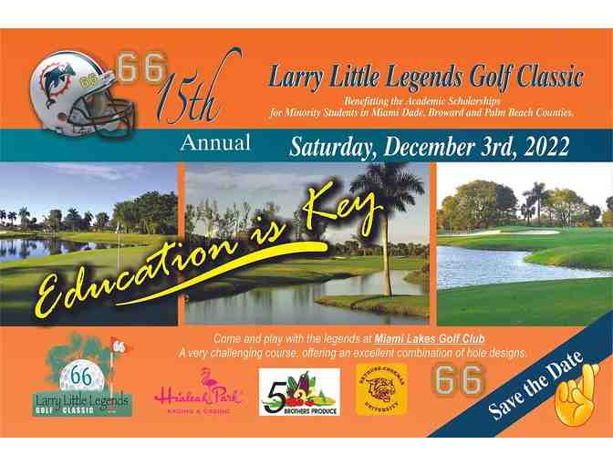 15th Annual Larry Little Legends Golf Classic Package 4 Golfers - Photo 1
