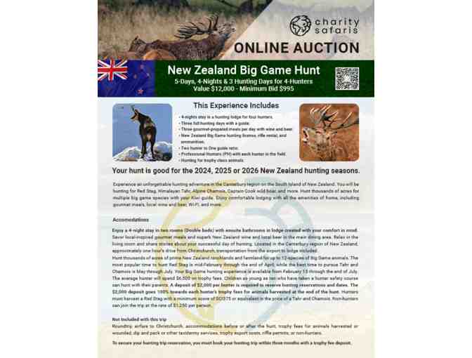 Hunting Trip for Two Hunters with High Peak Station on the South Island of New Zealand