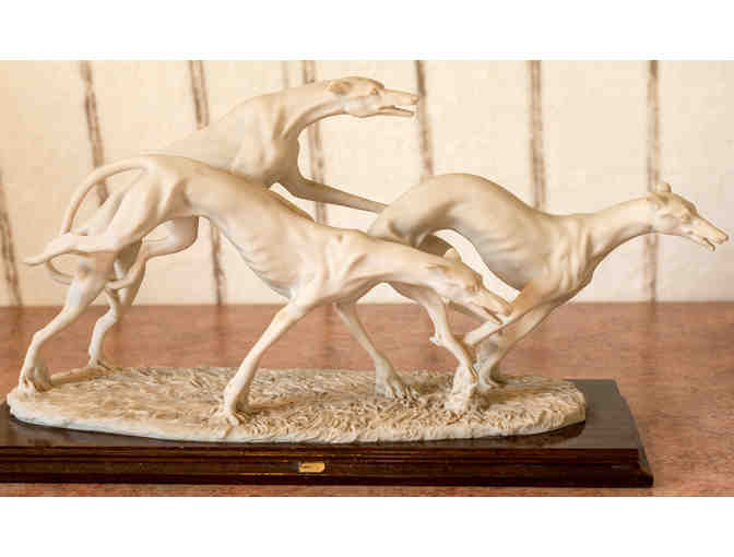 Three Running Greyhounds - Sculpture