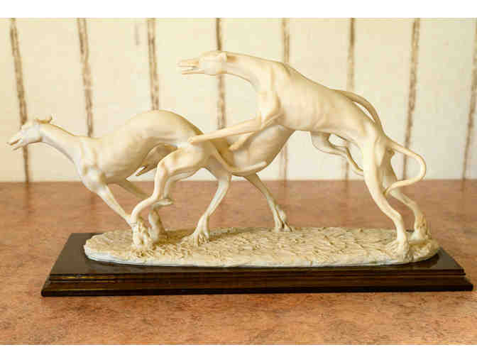 Three Running Greyhounds - Sculpture