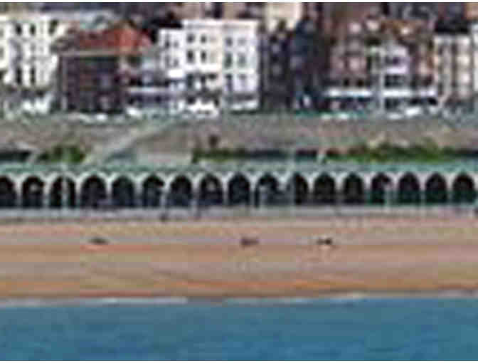 Brighton, Sussex, England Print of Watercolor by S. J. Veateo - Framed - Open Bid Reduced