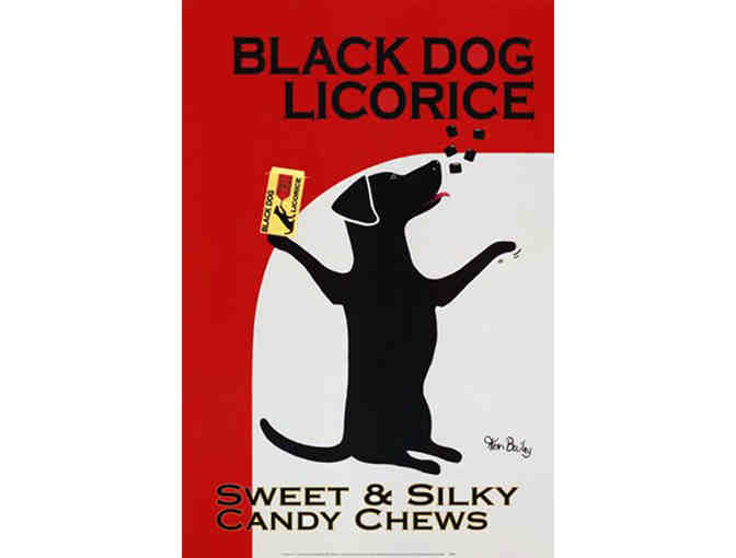 Black Dog Licorice Print by Ken Bailey - Framed - Opening Bid Reduced! - Photo 2
