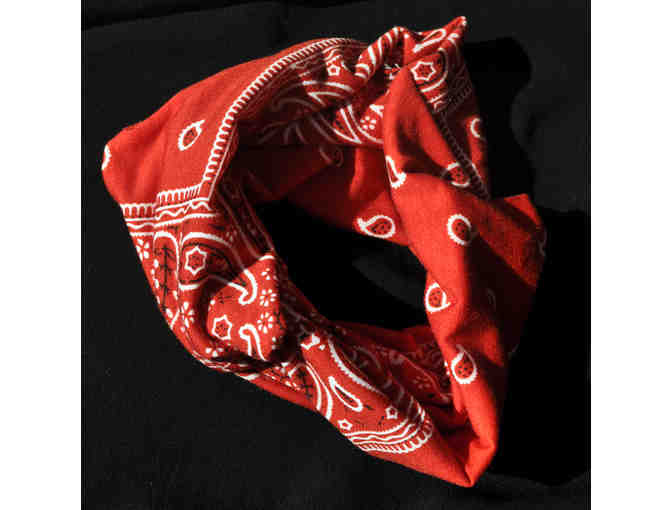 Bandana Headband - Red Stretch