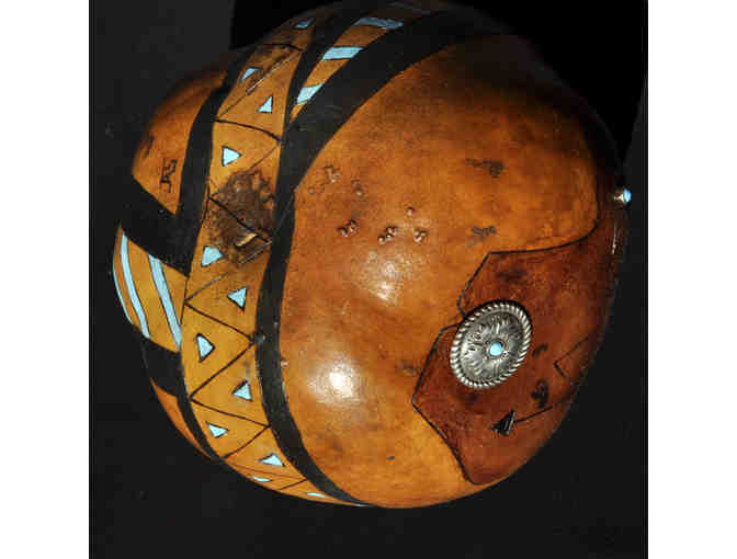 Gourd - Handmade/Painted Pumpkin - Southwestern Design