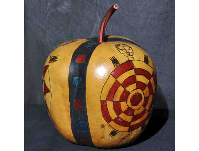 Gourd - Handmade/Painted Squash - Southwestern Design