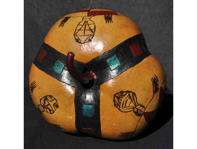 Gourd - Handmade/Painted Squash - Southwestern Design