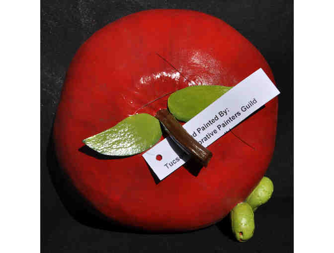 Gourd - Handmade/Painted Apple Design