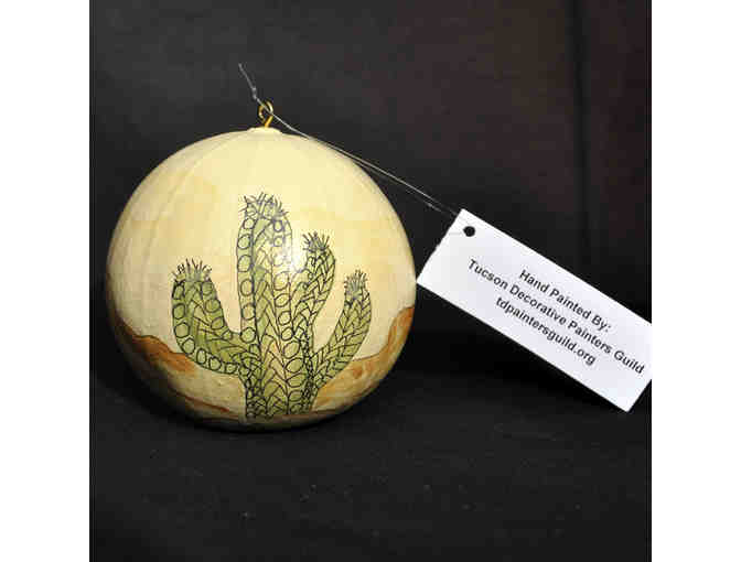 Ornament - Round Gourd - Handmade/Painted