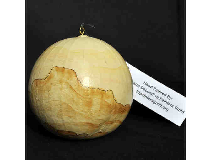 Ornament - Round Gourd - Handmade/Painted