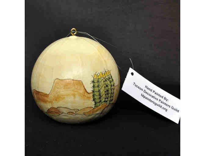 Ornament - Round Gourd - Handmade/Painted