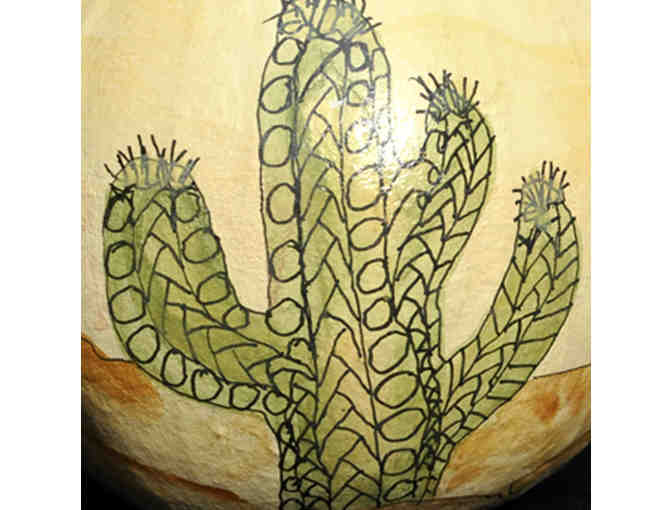 Ornament - Round Gourd - Handmade/Painted