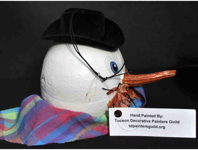 Ornament Trio - Round Gourds - Handmade/Painted - Opening Bid Reduced!