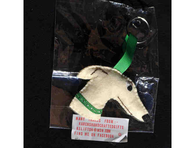 Felt Ornament - Greyhound or Whippet Head - By Karen's Handcrafted Gifts