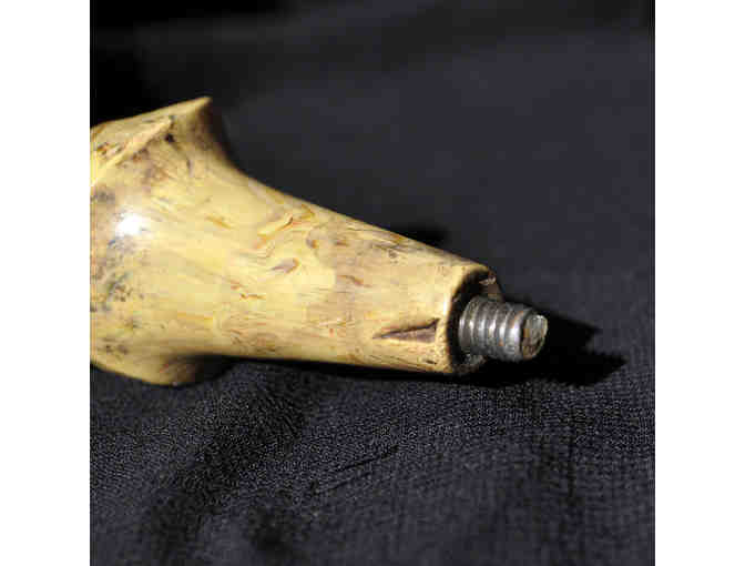 Greyhound/Whippet Head - Finial - Resin with Metal Threaded End for Cane Or Lamp