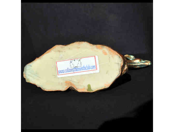 Greyhound Running - Brass Painted Resin Sculpture