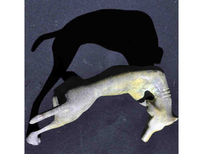 Hunting Dog Statue - Vintage Brass Figure - Opening Bid Reduced