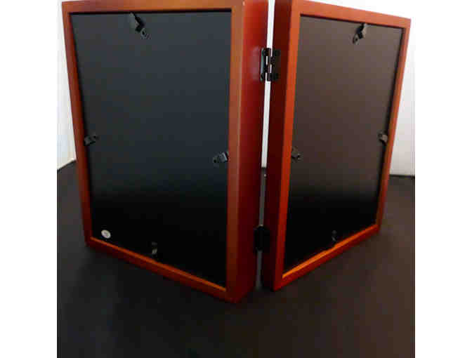 Frame - Wood with White Matte Behind Glass - Opening Bid Reduced!