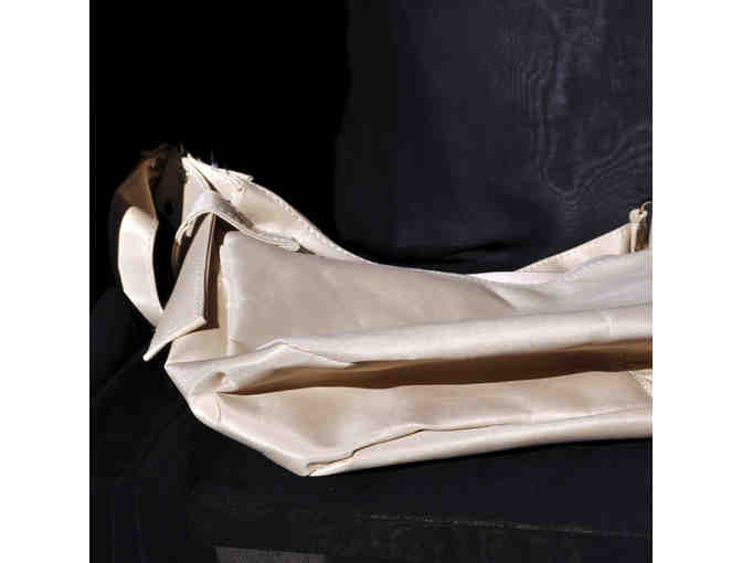 Purse - Sand Color Canvas with Zippers