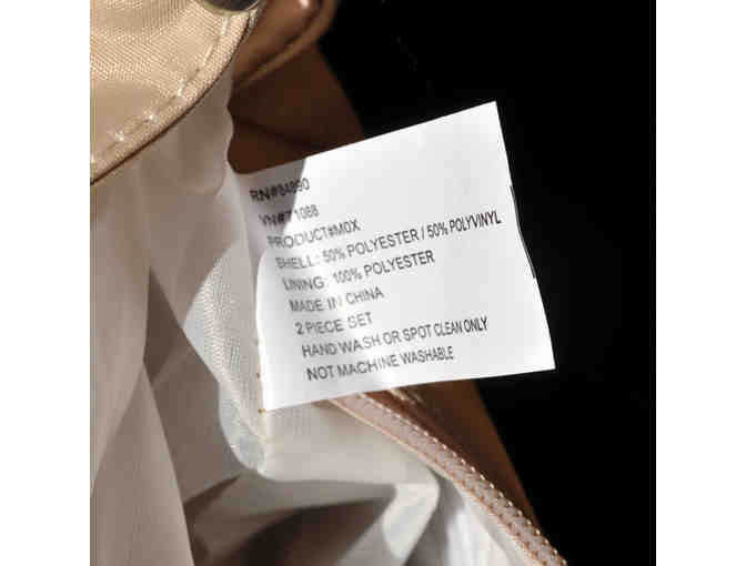 Purse - Sand Color Canvas with Zippers