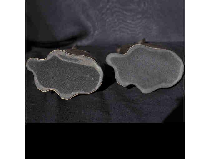 Greyhound/Whippet Sitting Dog Figurines - Bookends/Statue Pair - Brass - Open Bid Reduced