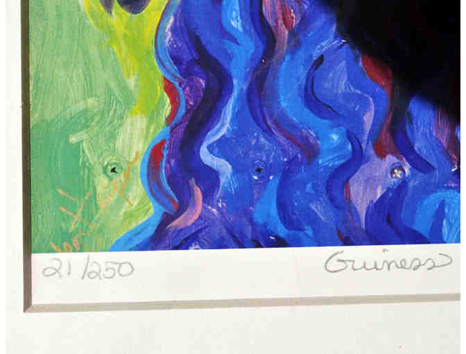 Guiness Pet Poodle Portrait by Meg Harper - Unframed, Signed, & Numbered Print 21/250