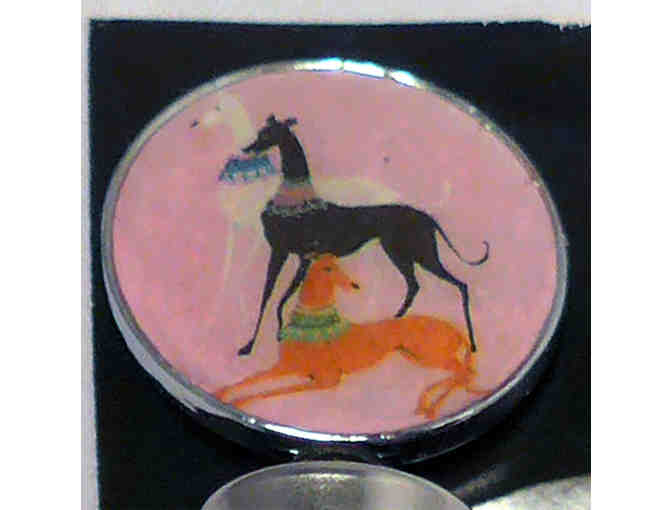 Greyhound Wine Stopper - Pink