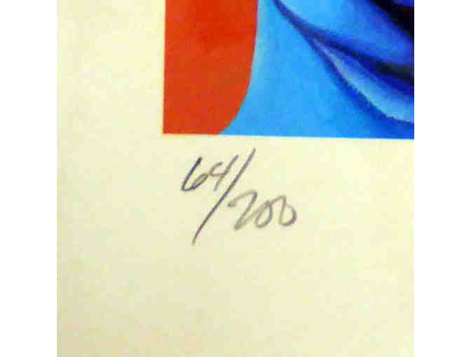 Print of Colorful Greyhound/Whippet - Signed/Numbered/Matted/Unframed - by M. Mondis