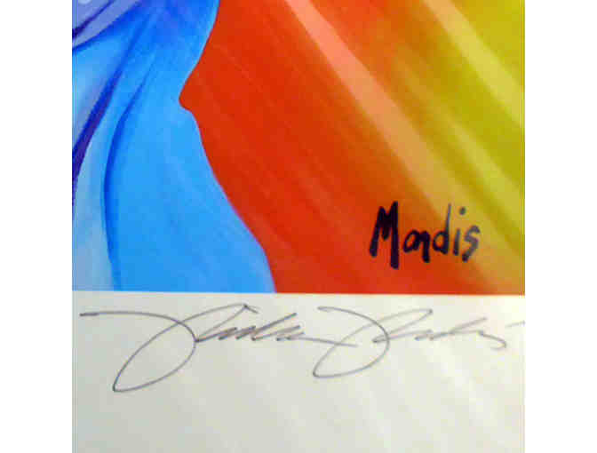 Print of Colorful Greyhound/Whippet - Signed/Numbered/Matted/Unframed - by M. Mondis