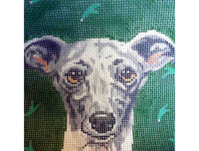 Greyhound Printed Needlepoint Mesh - by Barbara Russell Designs - Opening Bid Reduced