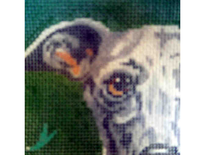 Greyhound Printed Needlepoint Mesh - by Barbara Russell Designs - Opening Bid Reduced