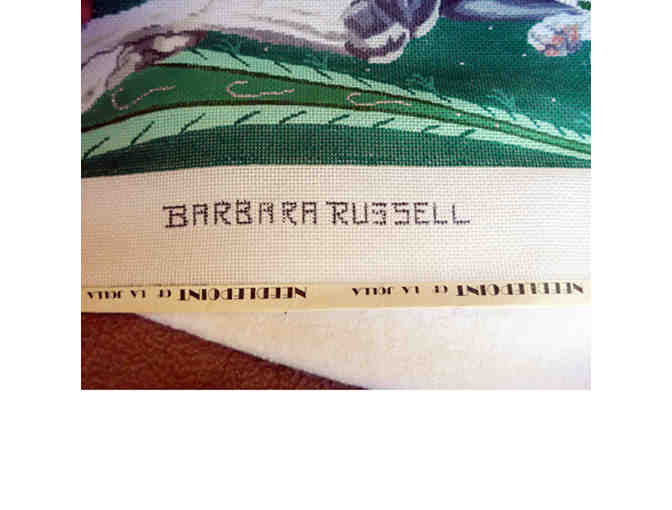 Greyhound Printed Needlepoint Mesh - by Barbara Russell Designs - Opening Bid Reduced