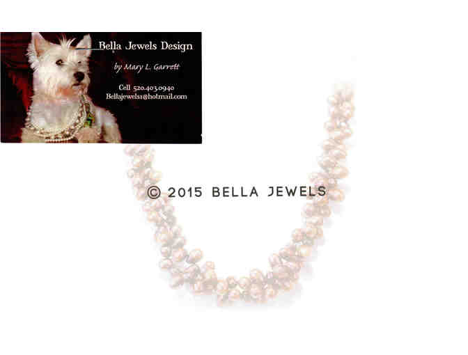 Black Onyx Bead Necklace / Sterling Silver Clasp by Bella Jewels - LOWER OPENING BID