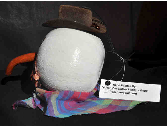 Ornament Trio - Round Gourds - Handmade/Painted