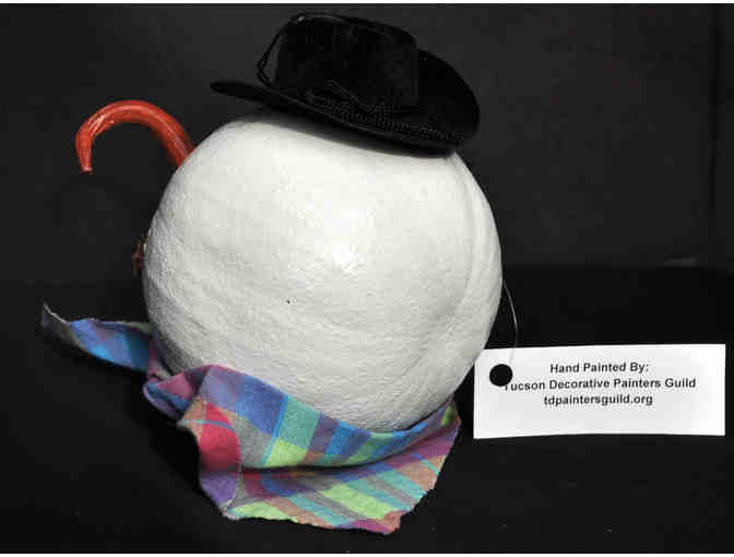 Ornament Trio - Round Gourds - Handmade/Painted